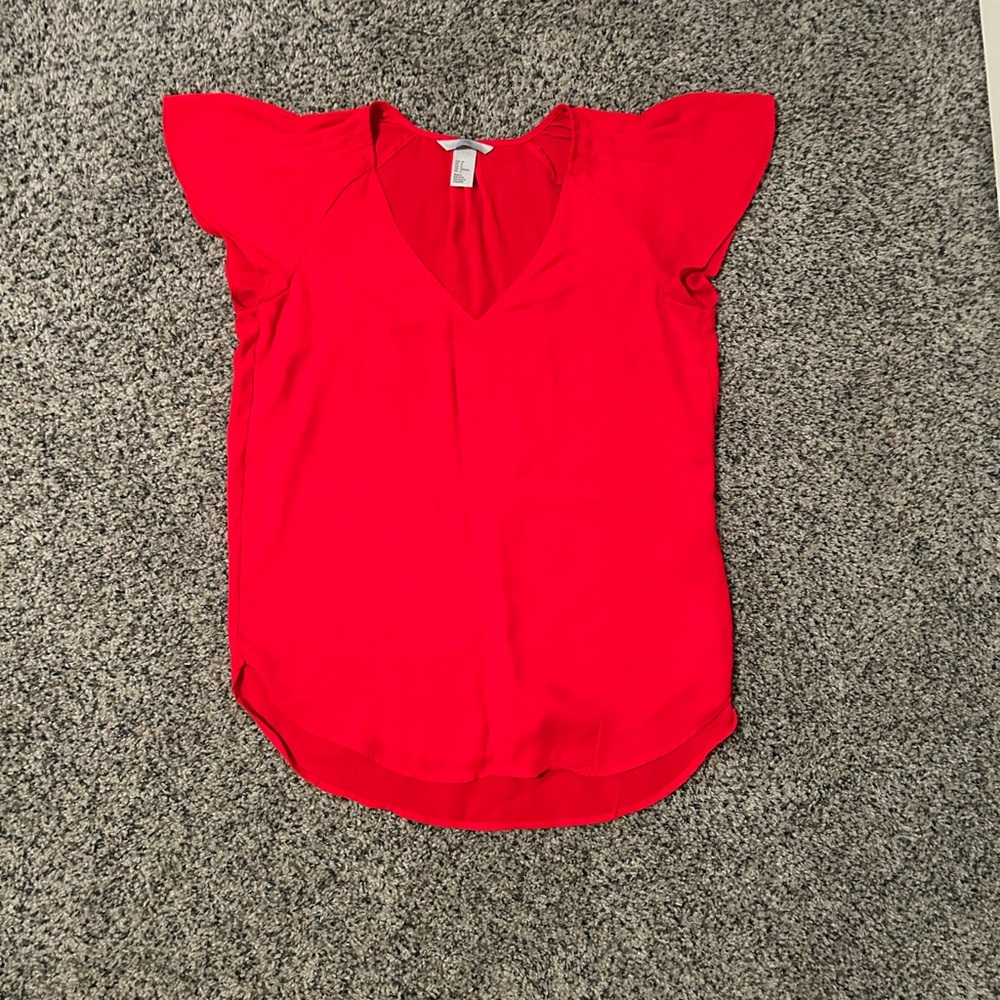 H&M Women’s Red Blouse- Size 6!